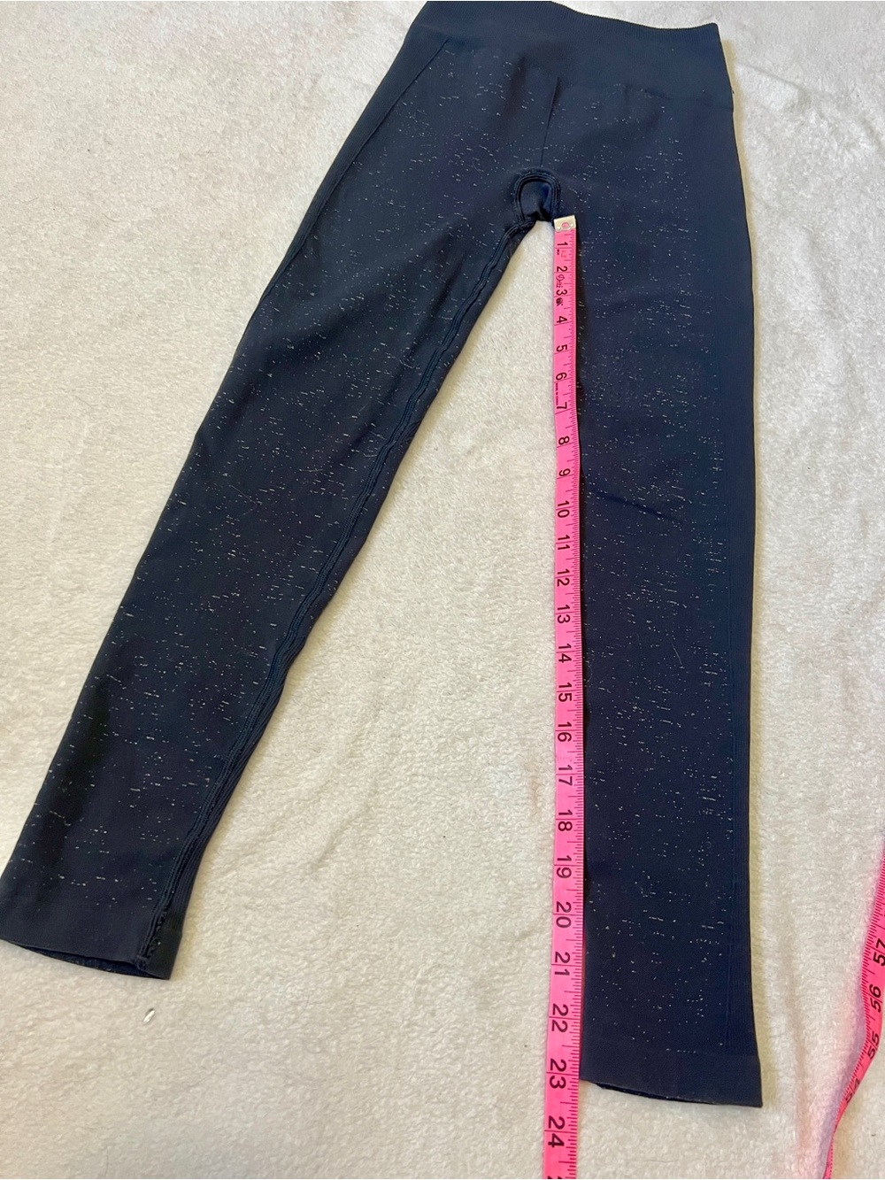 Lululemon Athletica Grey Speckled Ebb to Street Leggings - Size 4 - Picture 5 of 12